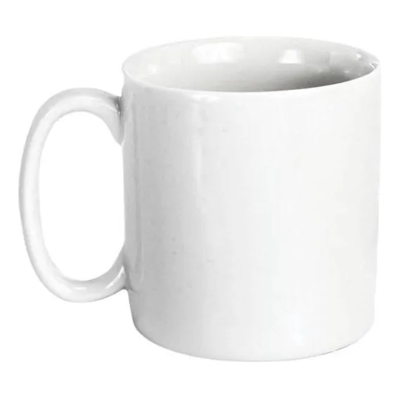 Caneca Porcelana Reta 300ml Foto 1