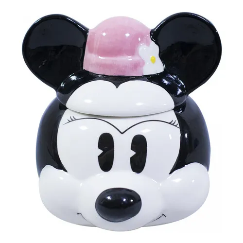 Caneca Porcelana Rosto Minnie Cartoon - Disney Foto 1