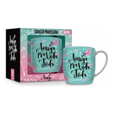 Caneca Porcelana Urban 360ml - Amiga Pra Vida Toda Foto mini 1