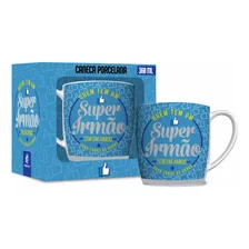 Caneca Porcelana Urban Super Irmão 360ml Presente FamÃlia Foto mini 1