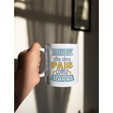 Caneca Presente Dia Dos Pais Primeiro Dia Dos Pais Como Pai Foto mini  2