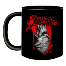 Caneca Preta Porcelana Bullet For My Valentine Rock Band Fã Foto  mini 1