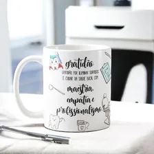 Caneca Profissional Odontologia Presente Gratidão Dentista Cor Branco Foto mini 2