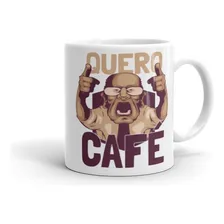 Caneca Quero CafĂ© Meme VĂdeo Engraçado Presente - Cerâmica Cor Branco Foto mini 1