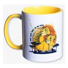 Caneca Rei Leão Disney Xícara Zona Criativa Café Da Manhã Cor Branco Foto mini 1