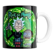 Caneca Rick And Morty Portal Squard Cartoon Network Serie Foto  mini 1