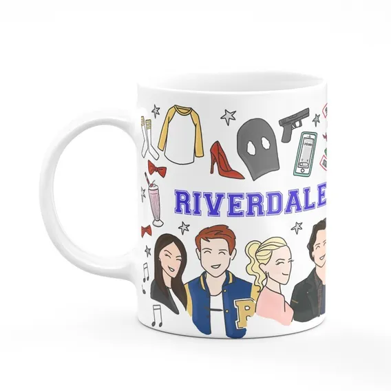 Caneca Riverdale Branca Cor Branco Foto 1