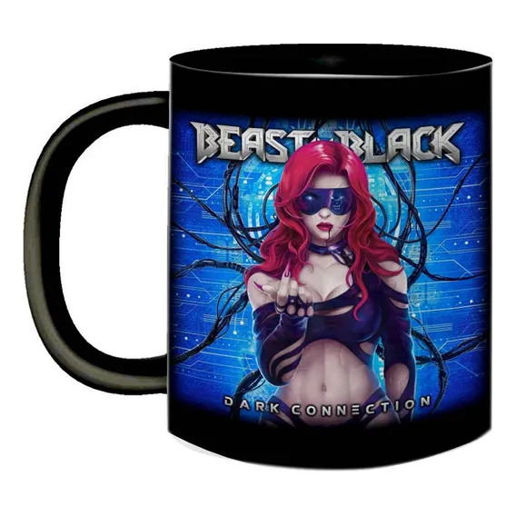 Caneca Rock Beast In Black Metal Anos 2000 Dark Connection Foto 1