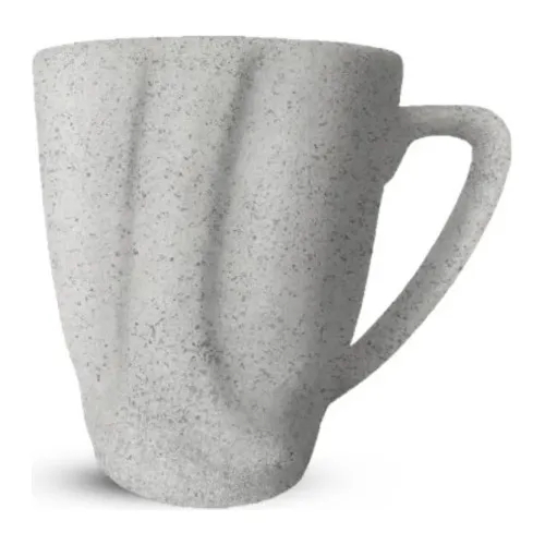 Caneca Slim Em Cerâmica Concrete Acetinado 280ml - Alleanza Foto 1