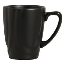 Caneca Slim Em Cerâmica Preto Acetinado 280ml - Alleanza Foto mini 1