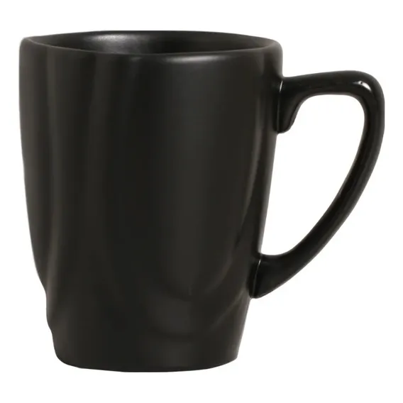 Caneca Slim Em Cerâmica Preto Acetinado 280ml - Alleanza Foto 1