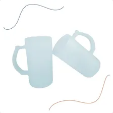 Caneca Sublimação Chopp Vidro Jateado 475ml 6uni Cor Jateado Translúcido Caneca Chopp Jateada Foto mini 4