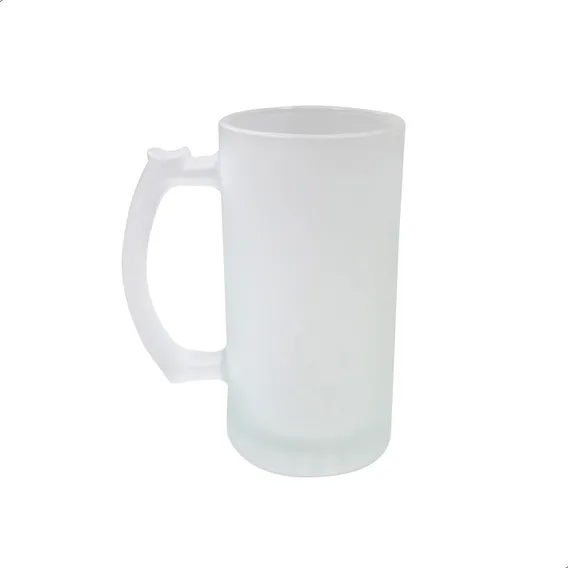 Caneca Sublimação Chopp Vidro Jateado 475ml 6uni Cor Jateado Translúcido Caneca Chopp Jateada Foto 1