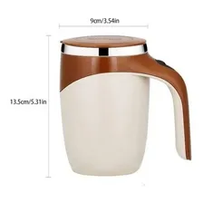 Caneca Térmica Mixer Automática Copo Café Inox 380ml Premium Liso Foto mini 2