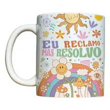 Caneca Vibes Frases Engraçadas Humor Eu Mas Resolvo Cor Branco Eu Mas Eu Resolvo Foto  mini 1