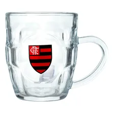 Caneca Vidro 310ml Com Abridor Flamengo Mileno Foto mini 2