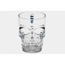 Caneca Vidro Caveira Rock Skull Lyor Foto  mini 1