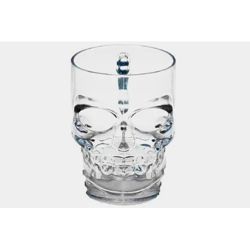 Caneca Vidro Caveira Rock Skull Lyor Foto 1