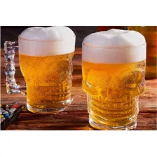 Caneca Vidro Caveira Rock Skull Lyor Foto mini  3