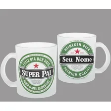 Caneca Vidro Jateado 300 - Super Pai Foto mini 1