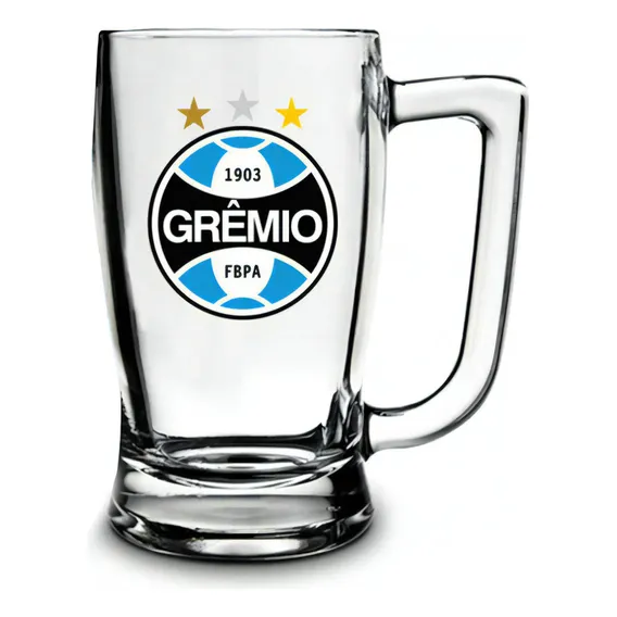 Caneca Vidro Taberna Grêmio 340ml Foto 1