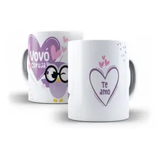 Caneca Vov贸 Coruja - Presente V贸 Vov贸 Coruja Te Amo - Av贸 Foto mini 2