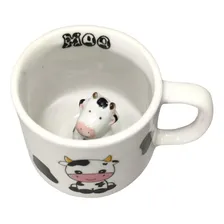 Caneca Xicara Vaca Vaquinha Dentro Da Xicara Porcelana Foto mini 3