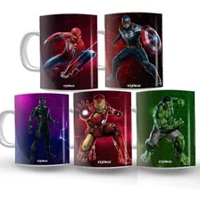 Canecas Personalizada Heroís Marvel Exclusiva C/ Seu Nome Foto mini 1
