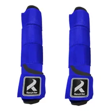 Caneleira Equitação Cavalo - Neoprene - Azul Royal Par Foto  mini 1