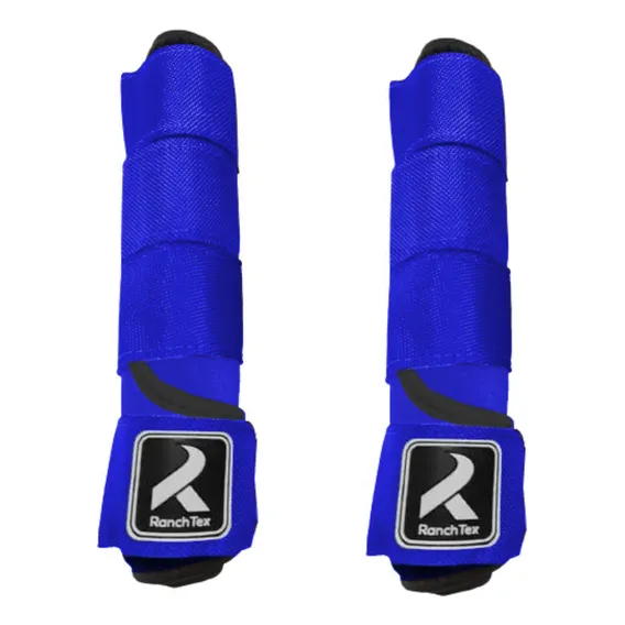 Caneleira Equitação Cavalo - Neoprene - Azul Royal Par Foto 1