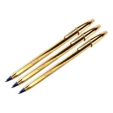 Caneta Bic Celebration Dourada Gold 50 Unidades Foto mini  2