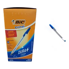 Caneta Bic Cristal Azul Ponta Média 1,0mm Caixa C/50un Foto mini 3