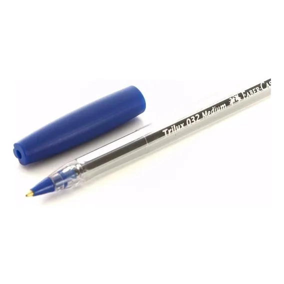 Caneta caneta azul Faber Castell Trilux 032 Foto 1