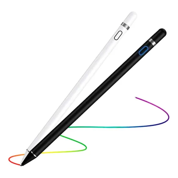 Caneta Capacitiva Touch Screen Stylus Ponta Fina Tablet iPad Foto 1