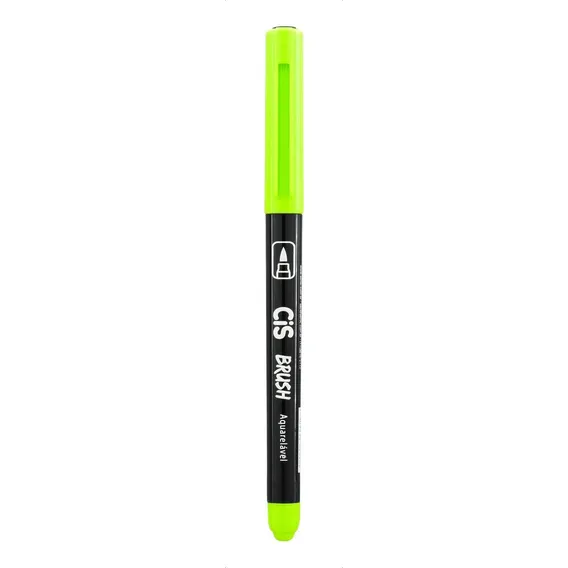 Caneta Cis Marcador Brush Aquarelável Verde Limão Foto 1
