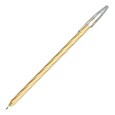 Caneta Cis Spiro Gem Prata E Dourada Tinta Azul Ponta Fina Foto mini 2