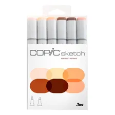 Caneta Copic Sketch Estojo 6 Cores Portrait - Copic Foto  mini 1