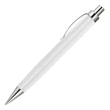 Caneta Crown Dell Yw10027b Branco Esferográfica - Refinado Tinta Azul Exterior Prateado Foto  mini 1