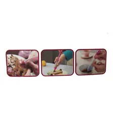 Caneta Decoradora Silicone Bolo Cupcake Biscoito Barista Foto mini 4