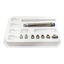 Caneta Diamantada Com 5 Ponteiras E Corpo De Inox Bcmed Peeling Foto mini 1