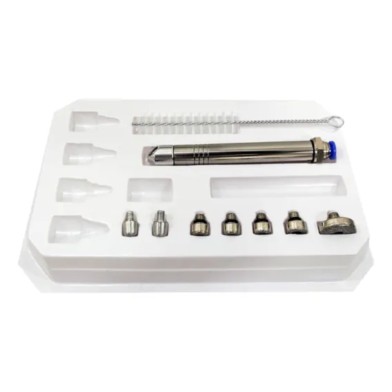Caneta Diamantada Com 5 Ponteiras E Corpo De Inox Bcmed Peeling Foto 1
