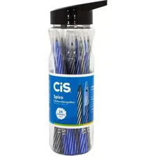 Caneta Esferográfica Cis Spiro Pote Com 24 Unidades Foto mini  3
