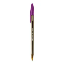 Caneta Esferográfica Cristal Bold 1,6mm Roxa Bic Foto mini 1