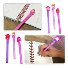 Caneta Esferográfica Decorada Bonequinha Kit Com 2 Peças Foto mini 1