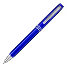 Caneta Esferográfica Executiva Crown Luxo Pra Presente Super Tinta Azul Exterior Azul Foto mini 1