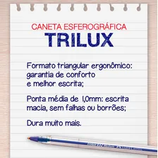 Caneta Esferográfica Faber Castell Trilux Colors Kit 5 Cores Foto mini  2