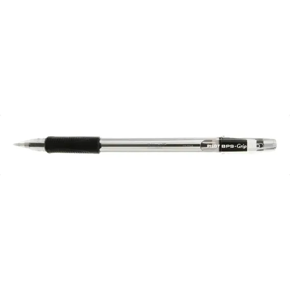 Caneta Esferográfica Pilot Bps Grip-m Preta Média 1.0 C/12u Foto 1