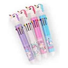 Caneta Esferografica Unicornio 10 Cores - Polibrinq Foto mini  2