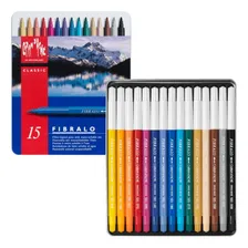 Caneta Fibralo 15 Cores Caran Dache Cor da tinta Colorido Cor do exterior Azul Foto mini 2