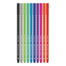 Caneta Fine Pen Pop 0.4mm Faber Castell - 10 Cores Foto mini 3